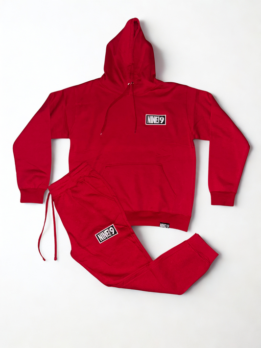 Red Nine19 Patch Sweatsuit